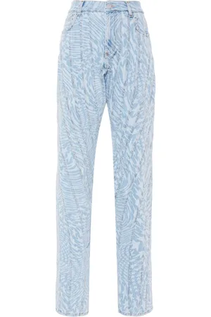 MUGLER Tapered-Jeans mit Sterne-Print