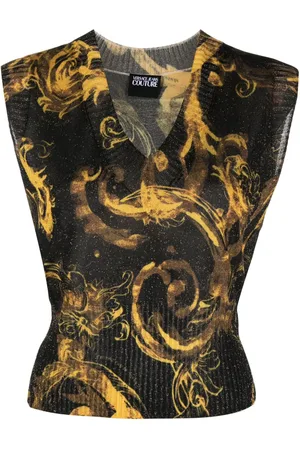 VERSACE Top mit Barocco-Print