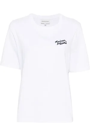 Maison Kitsuné T-Shirt mit Logo-Stickerei