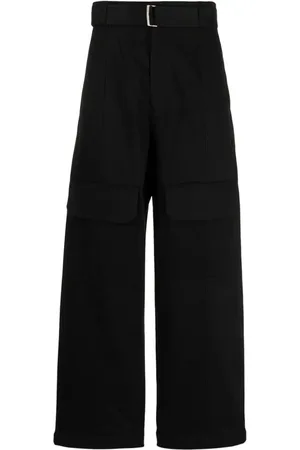 SONGZIO Gerade Cropped-Hose mit hohem Bund