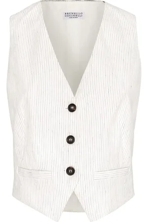 Brunello Cucinelli Weste mit Nadelstreifen