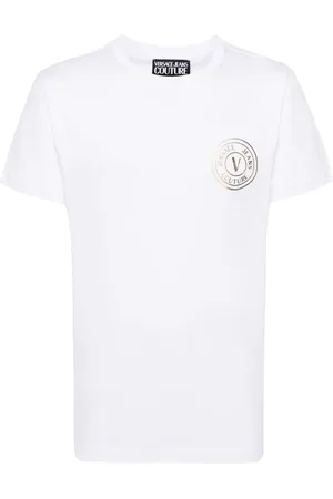 VERSACE T-Shirt mit beflocktem Logo