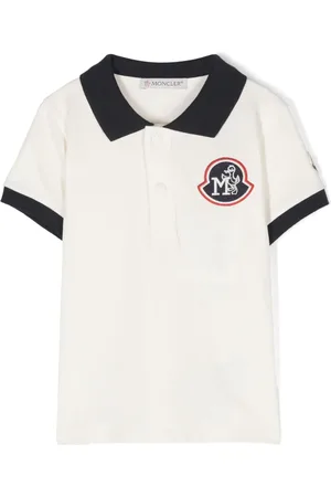 Moncler Poloshirt mit Logo-Applikation