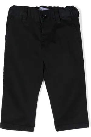 Emporio Armani Halbhohe Straight-Leg-Chino