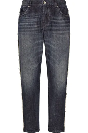 Dolce & Gabbana Tapered-Jeans mit Logo-Schild