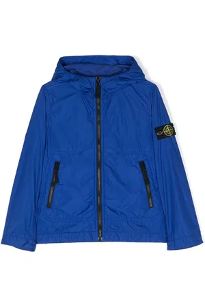 Stone Island Gefütterte Kapuzenjacke mit Kompass