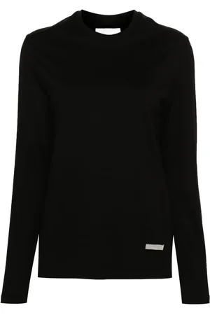 Jil Sander T-Shirt mit Logo-Schild