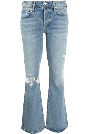 Citizens of Humanity Emannuelle Schlagjeans im Distressed-Look