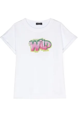 MONNALISA Verziertes T-Shirt mit grafischem Print