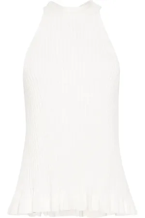 SEMICOUTURE Geripptes Cropped-Top