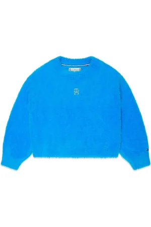Tommy Hilfiger Gebürsteter Pullover mit Monogramm-Stickerei