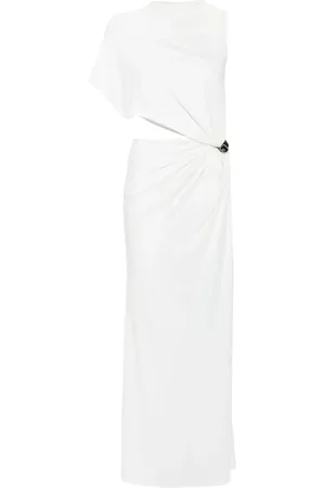 Courrèges Asymmetrisches Kreppkleid