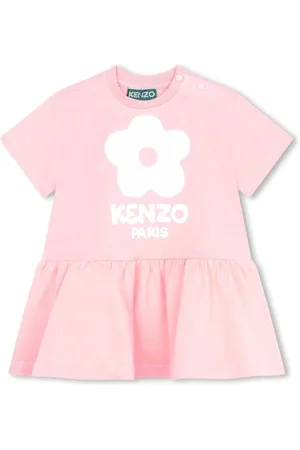 Kenzo Ausgestelltes Kleid mit Logo-Print