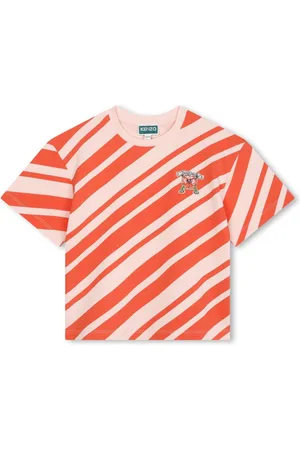 Kenzo Gestreiftes T-Shirt mit Boke Flower