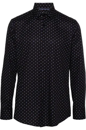 HUGO BOSS Popeline-Hemd mit geometrischem Print