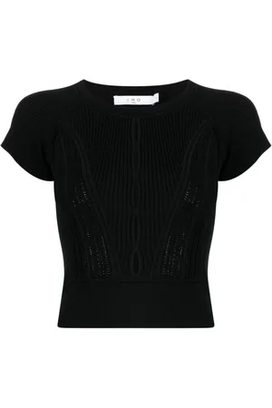 IRO Geripptes Oberteil mit Cut-Outs