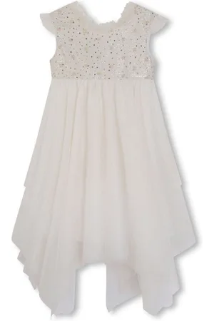 Givenchy Strassverziertes Kleid mit Rüschenbesatz