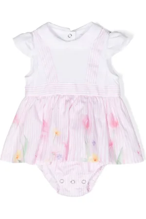 Lapin House Gestreifter Body mit Blumen-Print