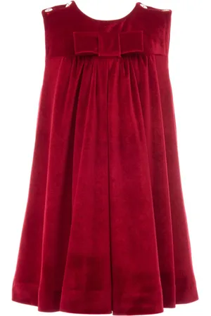 Tulleen Gerafftes Samtkleid mit Rüschendetail