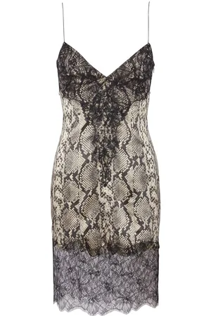 Balmain Minikleid mit Schlangen-Print