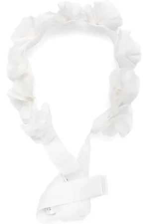 LA STUPENDERIA Baumwoll-Stirnband mit Blumenapplikation