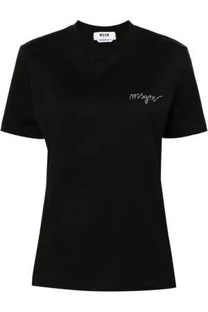 Msgm T-Shirt mit Logo-Stickerei