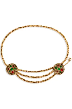 CHANEL 1980 Gürtel mit Cabochons