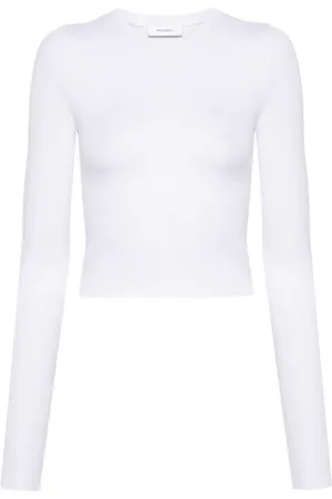 WARDROBE.NYC Rundhals-T-Shirt aus Stretch-Jersey
