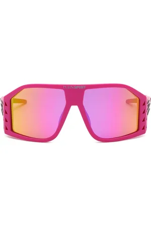 Philipp Plein The Wave Gen X.02 Sonnenbrille mit Oversized-Gestell