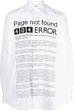 Vetements Hemd mit Page Error-Print