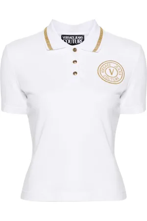 VERSACE Poloshirt mit Logo-Stickerei