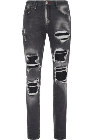 Philipp Plein Jeans in Distressed-Optik