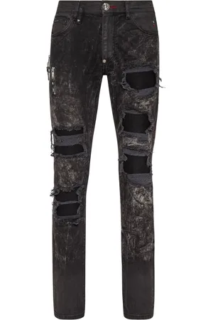 Philipp Plein Skinny-Jeans mit Stone-Wash-Effekt