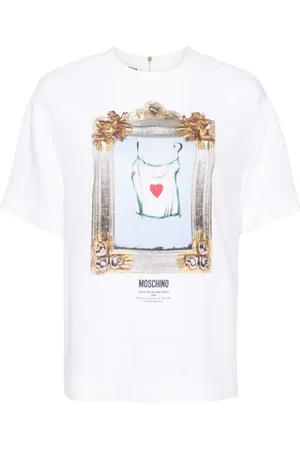 Moschino Krepphemd mit Malerei-Print