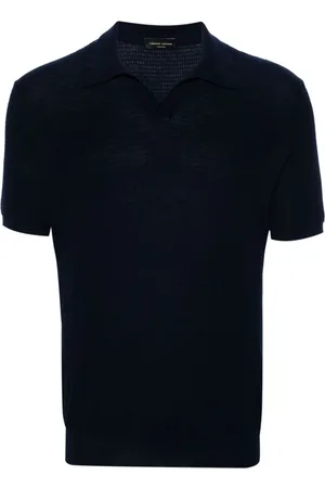 Roberto Collina Poloshirt mit offenem Kragen