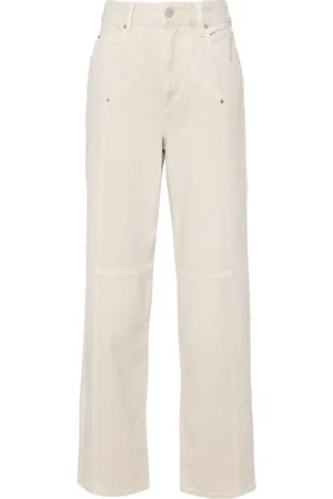 Marant Etoile Halbhohe Valeria Straight-Leg-Jeans