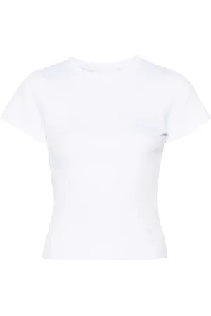 Axel Arigato Geripptes T-Shirt mit Cut-Out