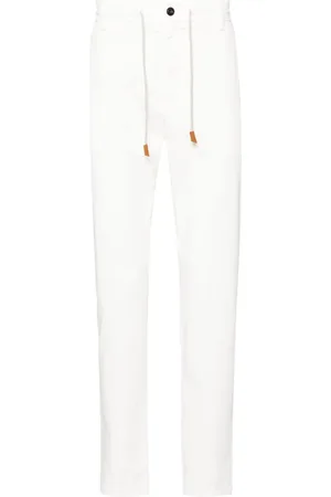 ELEVENTY Halbhohe Straight-Leg-Hose