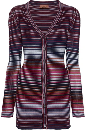 Missoni Gestreifter Cardigan mit V-Ausschnitt