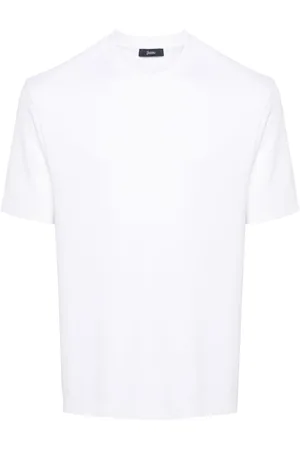 HERNO T-Shirt mit Logo-Schild