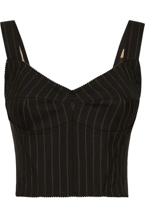 Dolce & Gabbana Bustier-Top mit Nadelstreifen