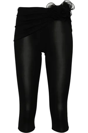 MAGDA BUTRYM Leggings mit floralen Applikationen