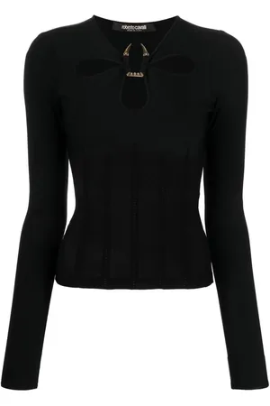 Roberto Cavalli Strickoberteil mit Cut-Outs