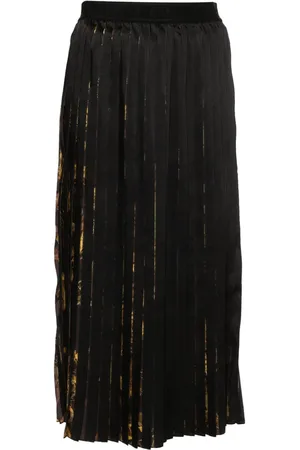 VERSACE Watercolour Couture Midirock mit Falten