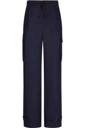 Dolce & Gabbana Halbhohe Cargohose aus Leinen