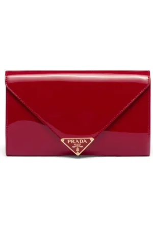 Prada Clutch mit Triancel Logo