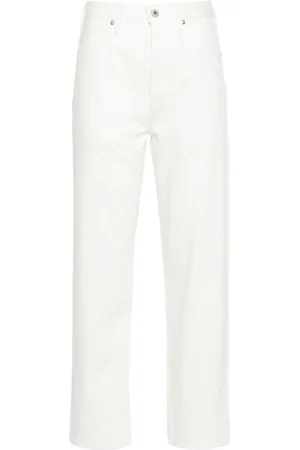 Jil Sander Halbhohe Straight-Leg-Jeans