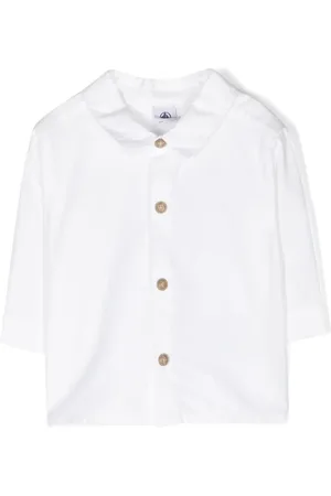 Petit Bateau Pikee-Hemd mit Logo-Stickerei