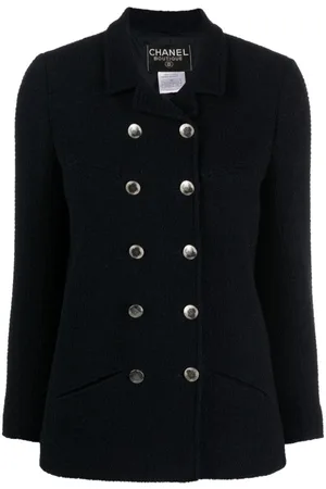 CHANEL 1998 doppelreihiger Tweed-Blazer