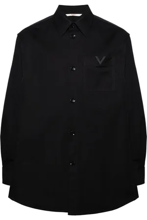 VALENTINO GARAVANI Canvas-Hemd mit VLogo